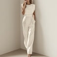 thumbnail image 1 of EaskTriop Womens Summer Wide Leg Jumpsuits Flowy High Waisted Palazzo Pants Sleeveless Casual Beach Vacation Lounge Outfits with Pockets Trousers, 1 of 6