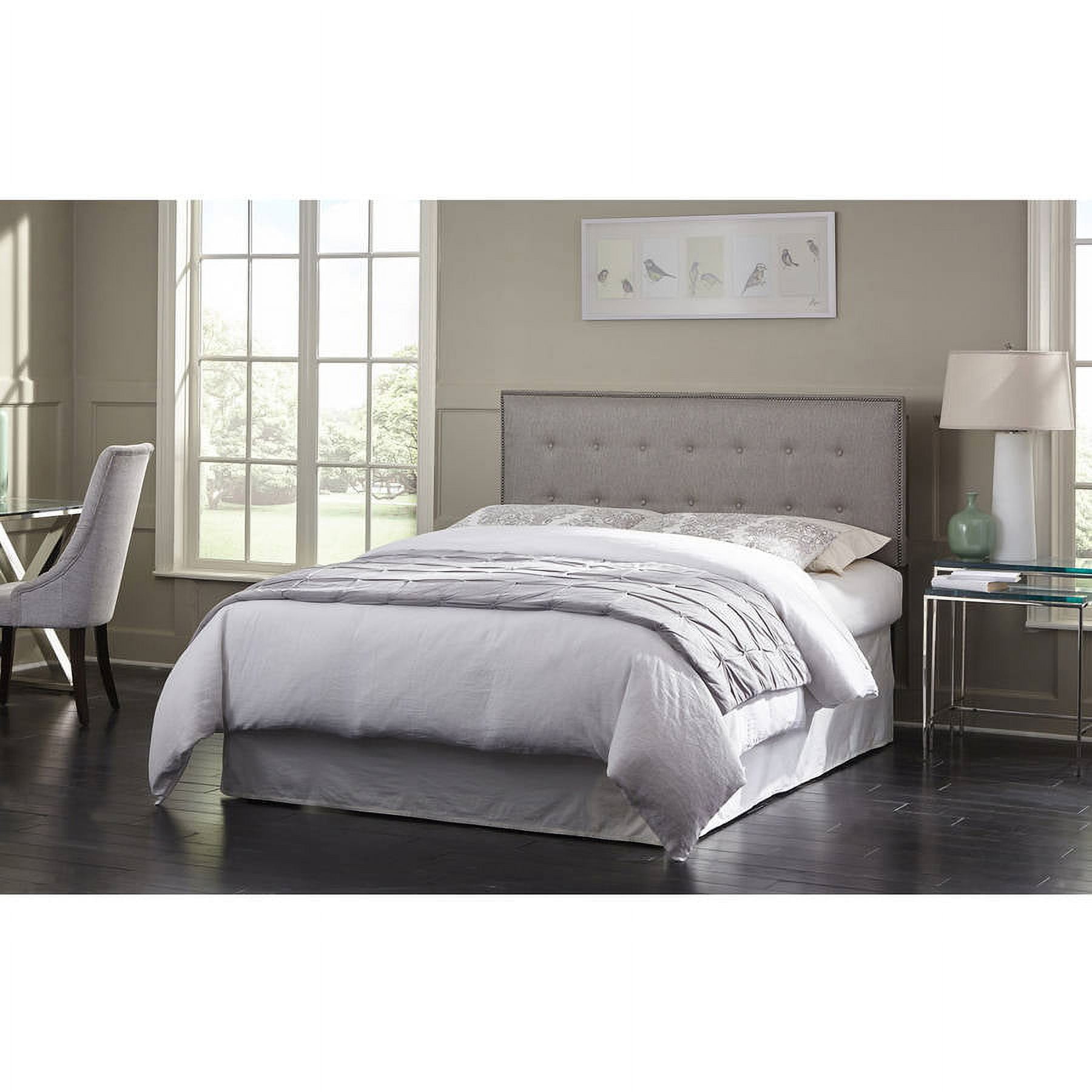 Easley ButtonTuft Upholstered Headboard with Adjustable Height and