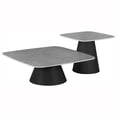 thumbnail image 1 of Eason 2-piece Cocktail Coffee Table Set Concrete and Black, 1 of 10