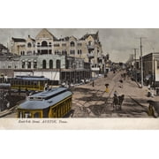 East 6Th Street - Austin, Texas, Usa - Driskill Hotel Print By Mary Evans Grenville Collins Postcard Collection