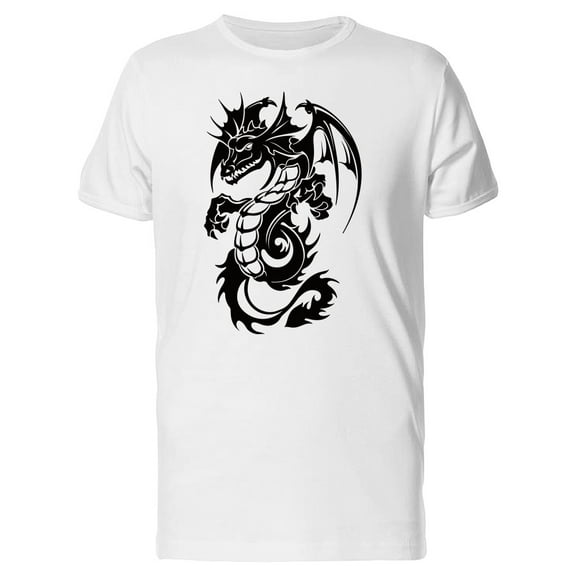 East Asian Chinese Dragon Powerful T-Shirt Men -Image by Shutterstock, Male x-Large