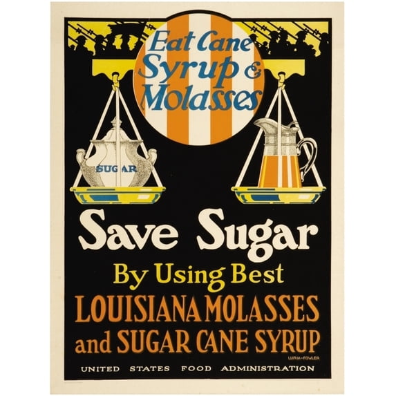 East Cane Syrup & Molasses Poster Print by Luria-Fowler