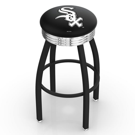 Chicago White Sox 25" Swivel Counter Stool with Chrome Accent