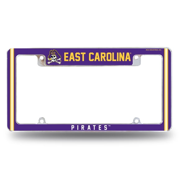EAST CAROLINA ALTERNATE DESIGN ALL OVER CHROME FRAME