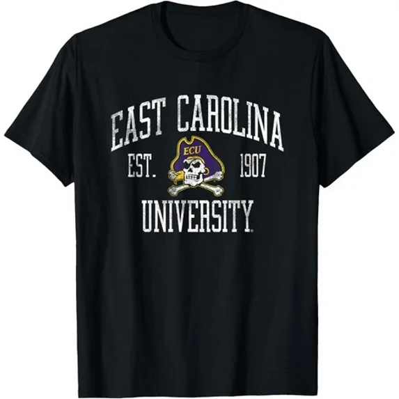 East Carolina Pirates Distressed Formal T-Shirt