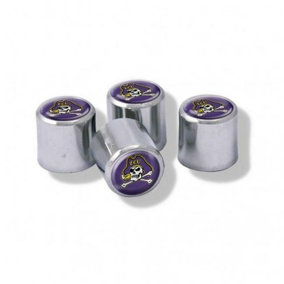 East Carolina Pirates Valve Stem Caps - Set of 4