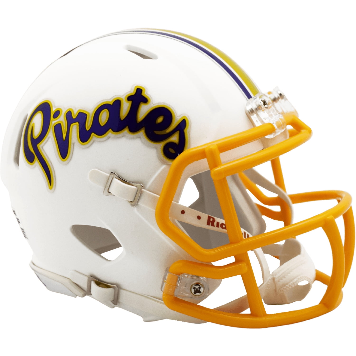 East Carolina Pirates White Throwback Riddell NCAA Speed Mini Helmet
