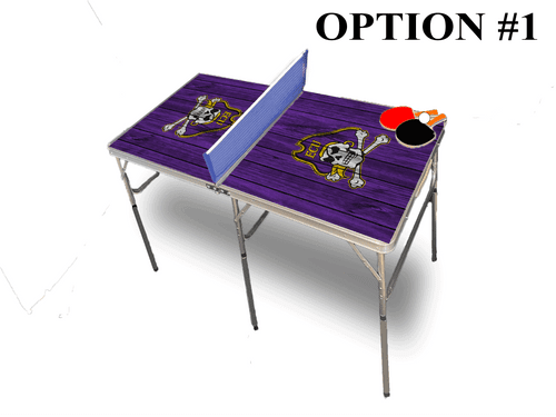 East Carolina University Portable Table Tennis Ping Pong Folding Table w/Accessories