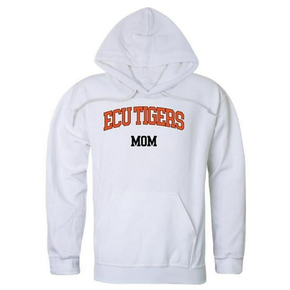 East Central University Tigers Mom Hoodie, White - 2XL