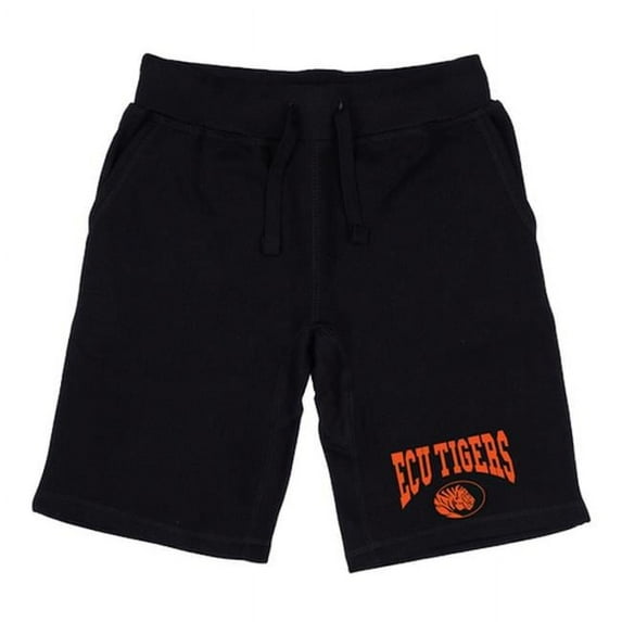 East Central University Tigers Premium Shorts, Black - Extra Large
