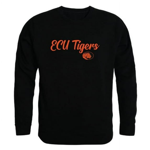 East Central University Tigers Script Crewneck Sweatshirt, Black - Large
