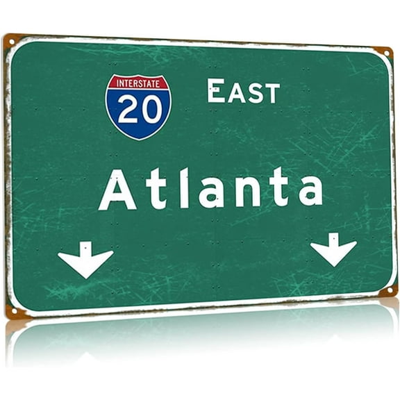 East Chicago Loop Interstate 94 Road Sign Highway Direction Metal Sign Vintage Bar Club Cafe Wall Decor Restaurant Bedroom Iron Plaques Gift 12x16 Inches