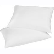 East Coast Bedding Duck & Goose Feather & Down Fill Bed Pillows, Pack of 2, Standard Size