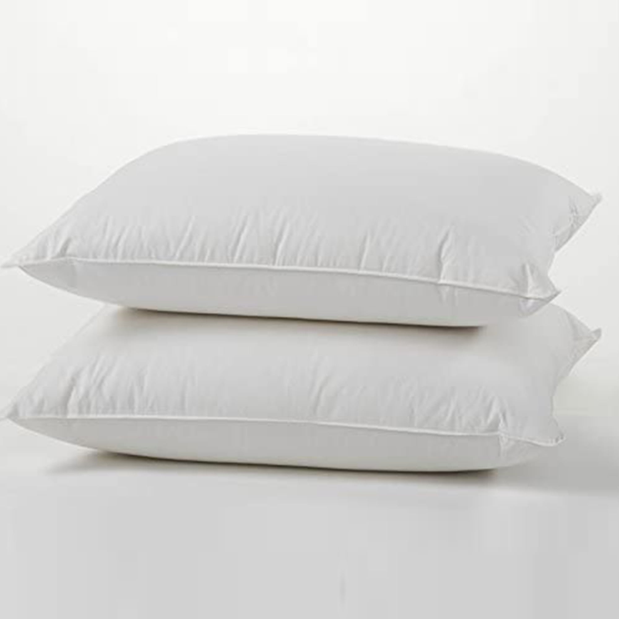 Queen Size White Goose Down Hypoallergenic Pillow Set