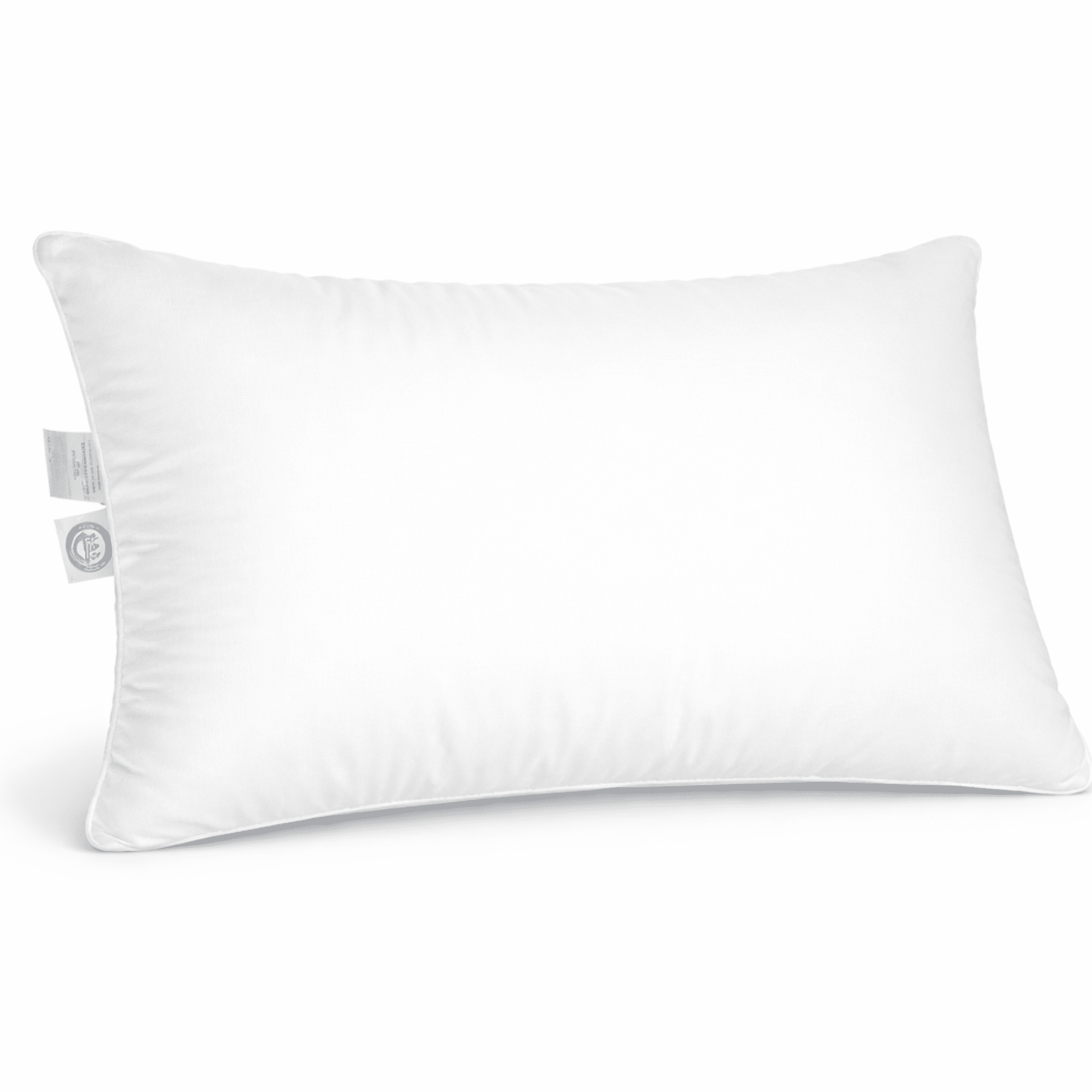 East Coast Bedding 100% White Down Luxury Pillow, 600 Fill Power, 300 Thread Count Cotton Shell, RDS Certified, Medium/Firm Loft, Standard