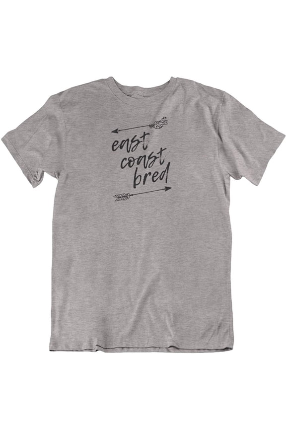 East Coast Bred. Cool Unisex Printed T-Shirt for Men and Women Athletic Heather