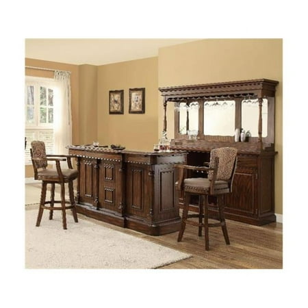 East Coast Innovators 0403-19-BT Trafalgar Square Walnut Deluxe Bar Top