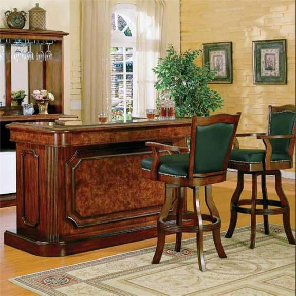 East Coast Innovators 7040-35-BS-30 30 in. Leather Nail Head Barstool