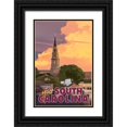 thumbnail image 1 of East Coast Licensing 17x24 Black Ornate Wood Framed with Double Matting Museum Art Print Titled - South Carolina, 1 of 4