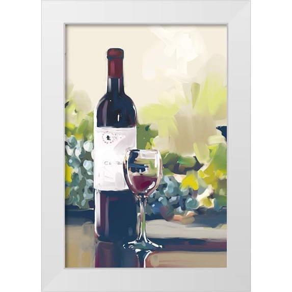 East Coast Licensing 23x32 White Modern Wood Framed Museum Art Print Titled - Wine II