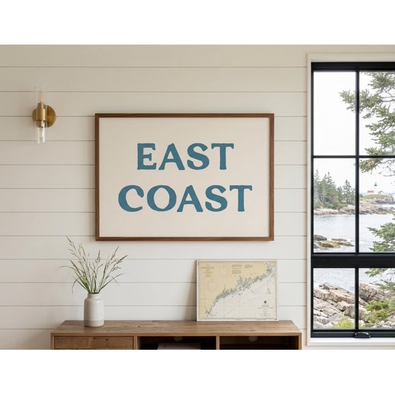 East Coast Matte Horizontal Coastal Wall Art Maine Cape Cod Boston Art Home Decor Office Wall Art