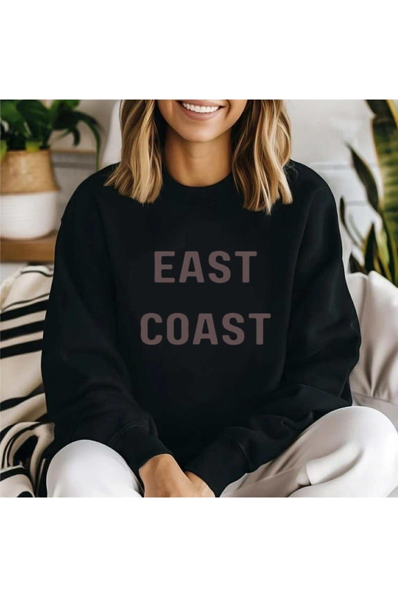 East Coast Retro Atlantic Ocean Beach Travel Souvenir Sweatshirt, for men & women, up to size 5XL.