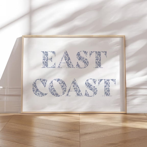 East Coast Wall Art Coastal Granddaughter Print Beachy Wall Art Seaside Dorm Room Trendy Blue Coastal Print Coastal Cowgirl Print Wall Art Modern Wall Decor