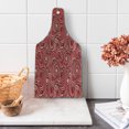 thumbnail image 1 of East Cutting Board, Modern Autumn Season Wavy Holiday Festival Celebration Oriental Art Print, Decorative Tempered Glass Cutting and Serving Board, Wine Bottle Shape, Rose Ruby Red, by Ambesonne, 1 of 1