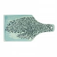 thumbnail image 1 of East Cutting Board, Tree of Life Chinese Bonsai Roots Bohemian Hippie Evil Eye Occult Theme, Tempered Glass Cutting and Serving Board, Wine Bottle Shape, Indigo Cream Pale Blue, by Ambesonne, 1 of 6
