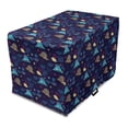 thumbnail image 1 of East Dog Crate Cover, Japanese Pattern of Surreal Mountains or Clouds, Easy to Use Pet Kennel Cover Small Dogs Puppies Kittens, 7 Sizes, Dark Purple Multicolor, by Ambesonne, 1 of 6