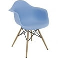 thumbnail image 1 of East End Imports EEI-182-BLU Wood Pyramid Armchair in Blue, 1 of 1