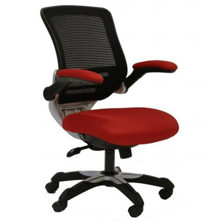 East End Imports EEI 594 RED Edge Office Chair with Red Mesh Fabric Seat