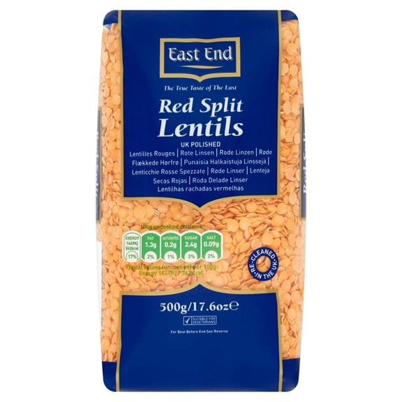 East End Red Split Lentils 500G, Imported from Britain