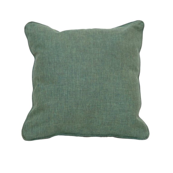 East Green 14 x 14" Square Outdoor Accent Pillow, Dark Green