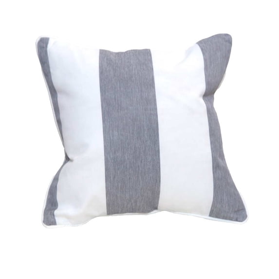 East Green 14 x 14" Square Outdoor Accent Pillow, Granite Stripe