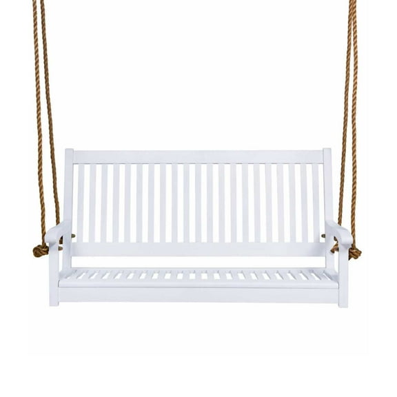 East Green Hayden Porch Swing, 4-foot, White Paint