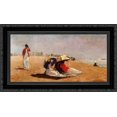 thumbnail image 1 of East Hampton, Long Island 24x15 Black Ornate Wood Framed Canvas Art by Homer, Winslow, 1 of 2