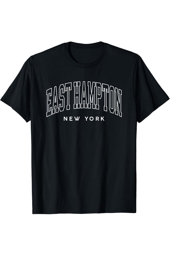 East Hampton New York Retro Souvenir T-Shirt Size S-5XL