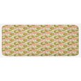 thumbnail image 1 of East Kitchen Mat, Exotic Foliage with Butterflies Watercolor Brush Stroke Effect Vintage, Plush Decorative Kitchen Mat with Non Slip Backing, 47" X 19", Pale Green Olive, by Ambesonne, 1 of 1