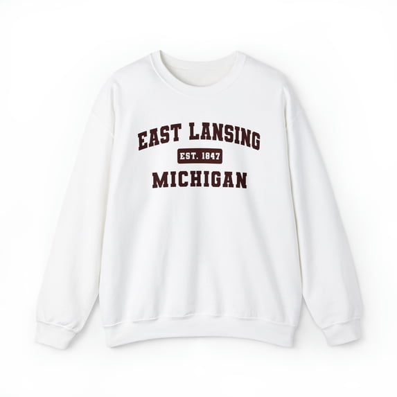 East Lansing MI Michigan Trip Vacation Moving Sweatshirt, Gifts, Crewneck