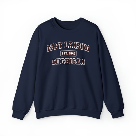 East Lansing MI Michigan Trip Vacation Moving Sweatshirt, Gifts, Crewneck
