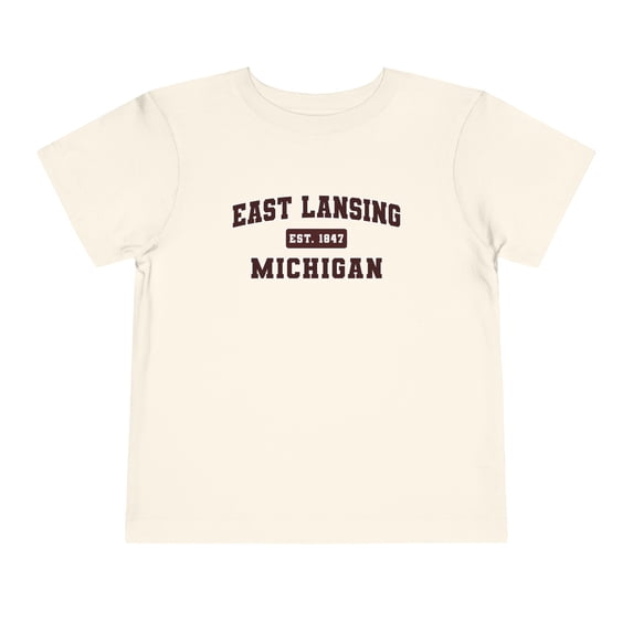 East Lansing MI Michigan Trip Vacation Toddler Shirt Gifts Boy Girl 2T-5T