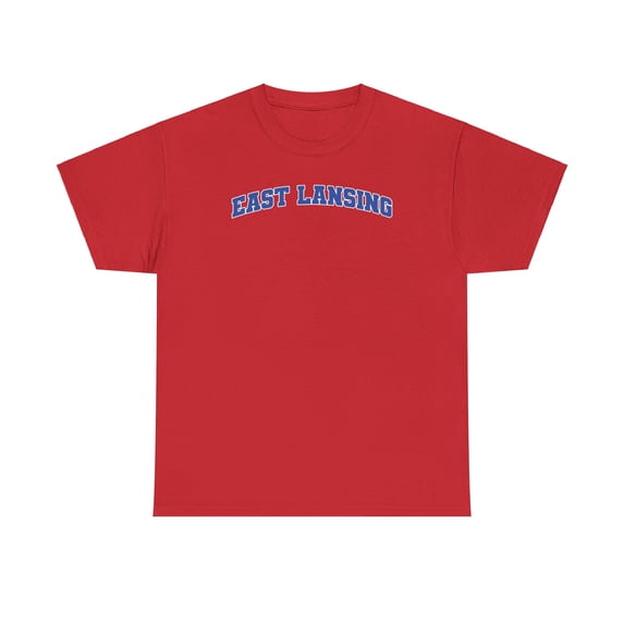 East Lansing Shirt Gifts Tshirt Crew Neck Short Sleeve