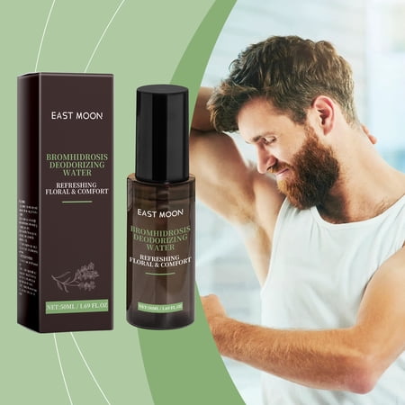 East Moon Men's Freshening Spray, Armpit Odor Perspiration Cleaning Natural Fragrance Treatment Spray