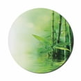 thumbnail image 1 of East Mouse Pad for Computers, Bamboo Stalks Reflection on Water Blurs Freshness Japanese Nature Spa, Round Non-Slip Thick Rubber Modern Gaming Mousepad, 8" Round, Green Pale Yellow, by Ambesonne, 1 of 2