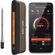 East Oak Wireless Meat Thermometer | 5-Sensor Precision for Chef-Level Results | Extreme Heat Resistance | Smart App Remote Monitoring | Perfect for Grills, Smo