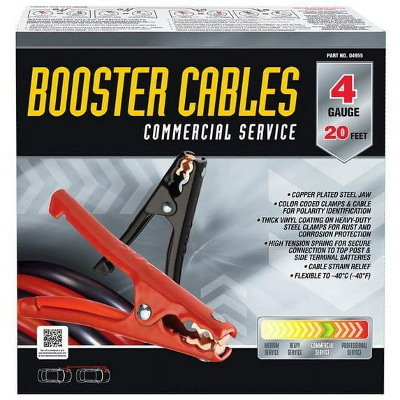 BOOSTER CABLE 4GA 20FT