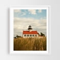 thumbnail image 1 of East Point Lighthouse 01 - Maurice River New Jersey Photography Lighthouse Coastal Architecture Rural Nature Landscape Vintage White Framed Wall Art Print 12 x 16 inches, 1 of 3