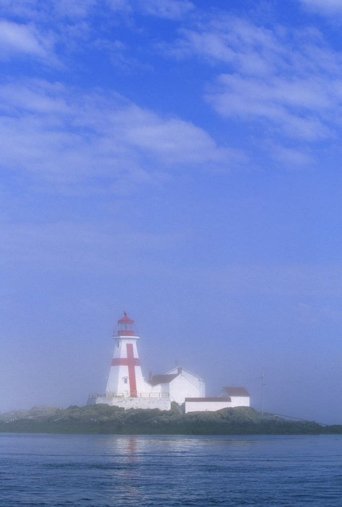 East Quoddy Lighthouse Campobello Island Bay Of Fundy New Brunswick Canvas Art - John Sylvester Design Pics (24 x 34)