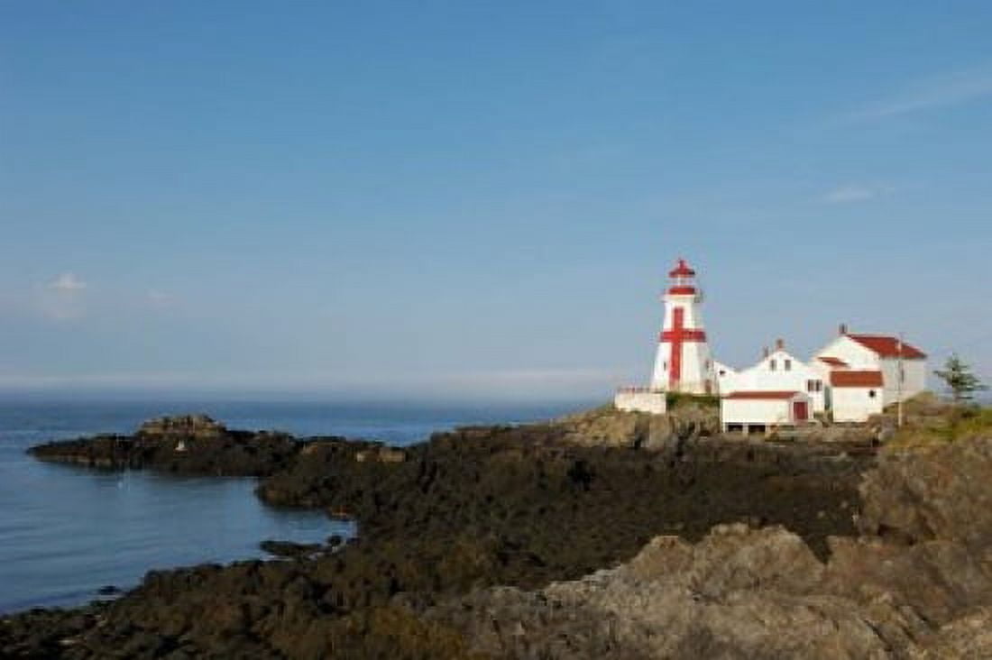 East Quoddy Lighthouse Canvas Art - Keith & Rebecca Snell DanitaDelimont (26 x 17)